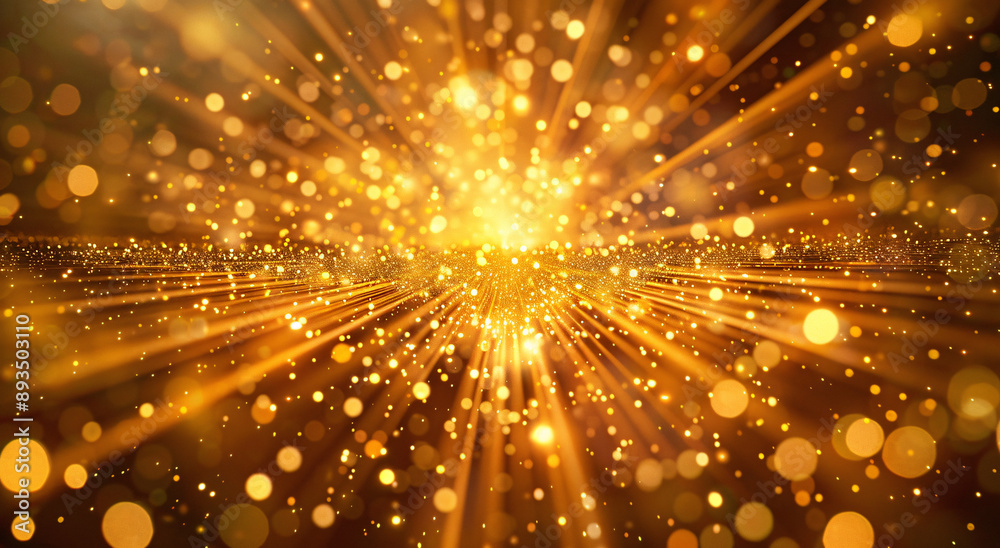 Vibrant Golden Light Rays and Sparkles Emanating from a Central Point Creating a Radiant Burst Effect with Glowing Particles for Festive and Celebration Designs Vibrant Golden Light Rays and Sparkles Emanating from a Central Point Creating a Radiant Burst Effect with Glowing Particles for Festive and Celebration Designs