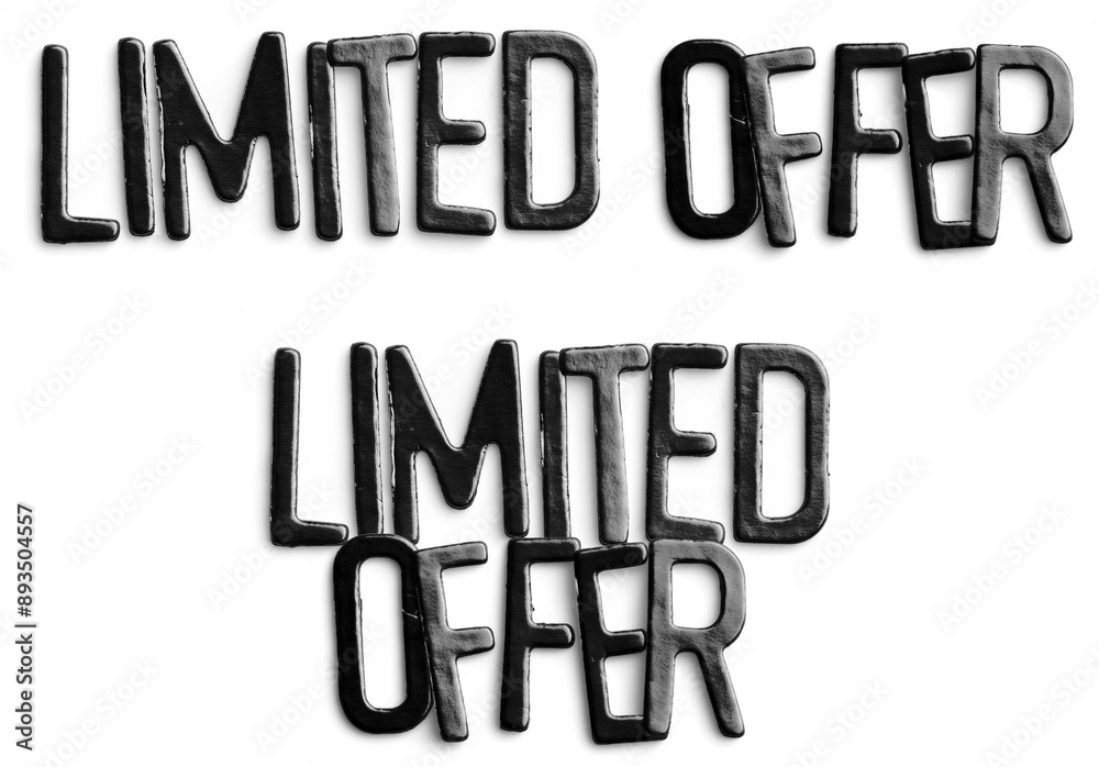 Black Metallic Limited Offer Text Black Metallic Limited Offer Text