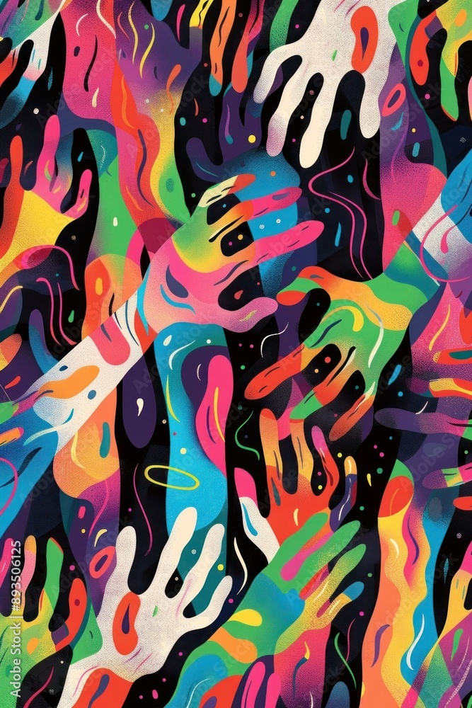 Obraz premium Colorful bones on contrast background art backgrounds cartoon.