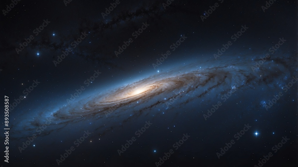 Fototapeta premium black starfield galaxy abstract background design