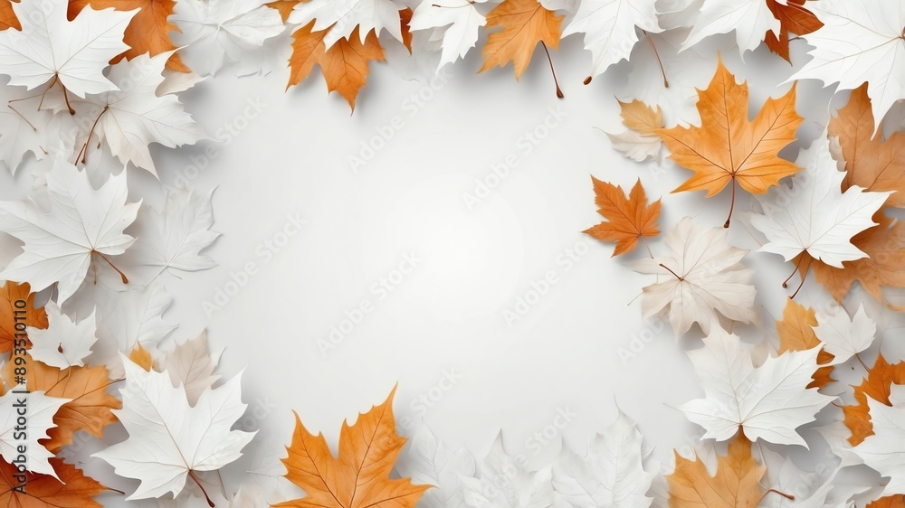 white autumn leaves abstract background design white autumn leaves abstract background design