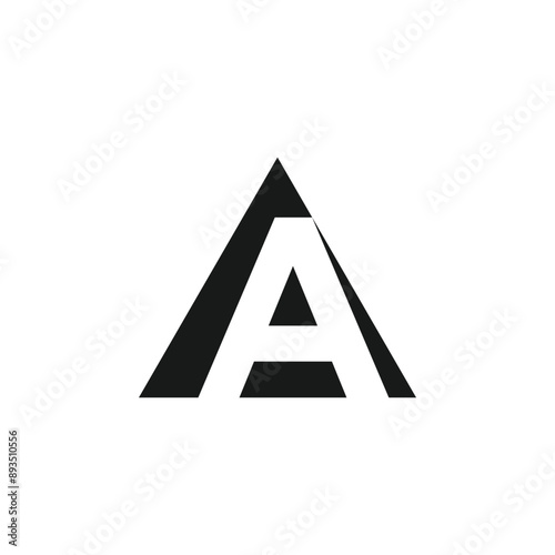 Letter A logo design vector with universal form and creative idea