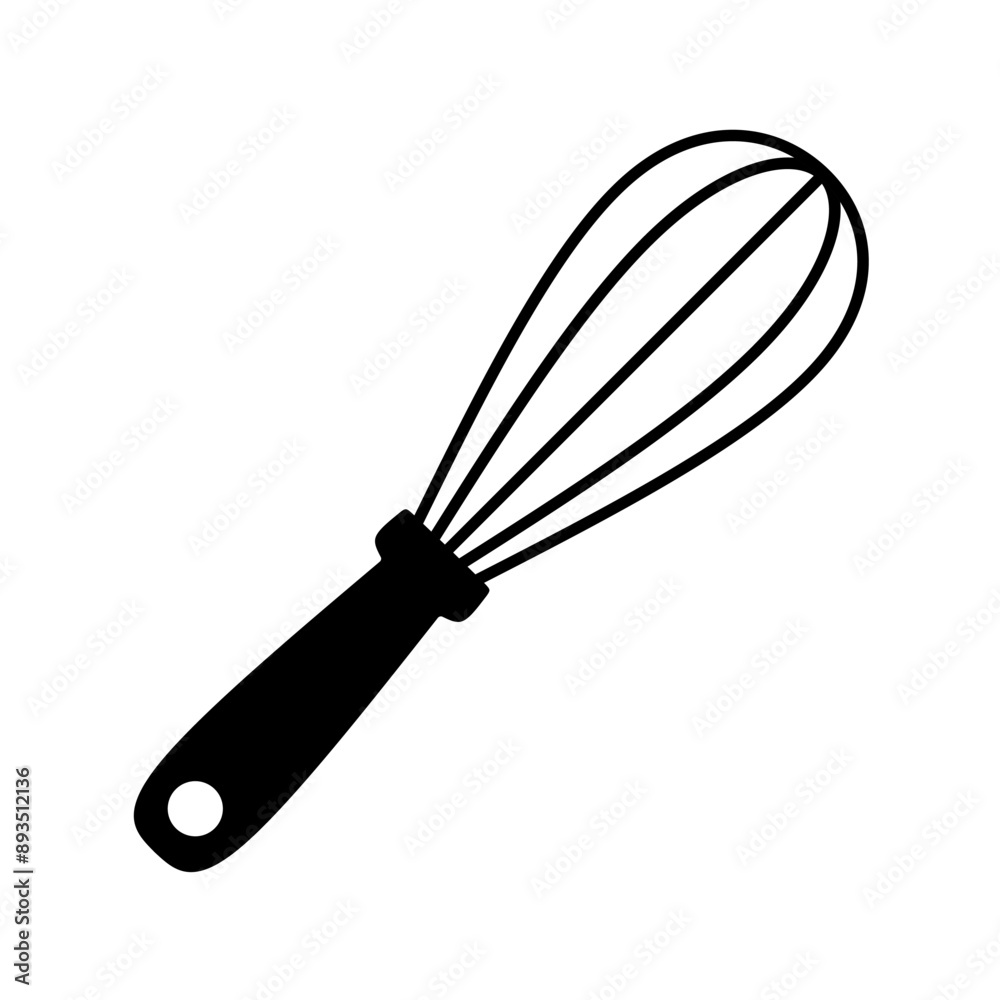 Fototapeta premium dough whisk icon vector on white background