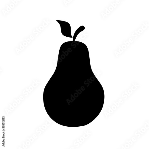 pear icon vector on white background