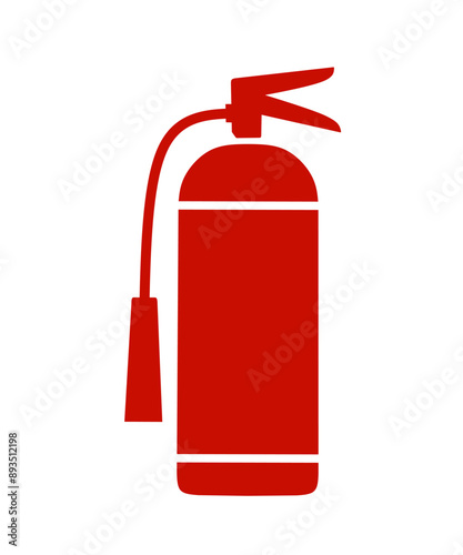 fire extinguisher icon vector on white background