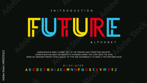 Future elegant alphabet letters and numbers. Vintage wedding typography classic serif font decorative vintage concept. Creative vector illustration