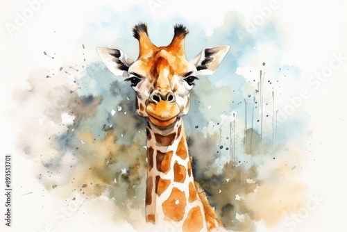 Fototapeta Naklejka Na Ścianę i Meble -  Animal in the zoo animal wildlife painting.