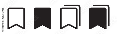 Bookmark icon. Save icon, vector illustration