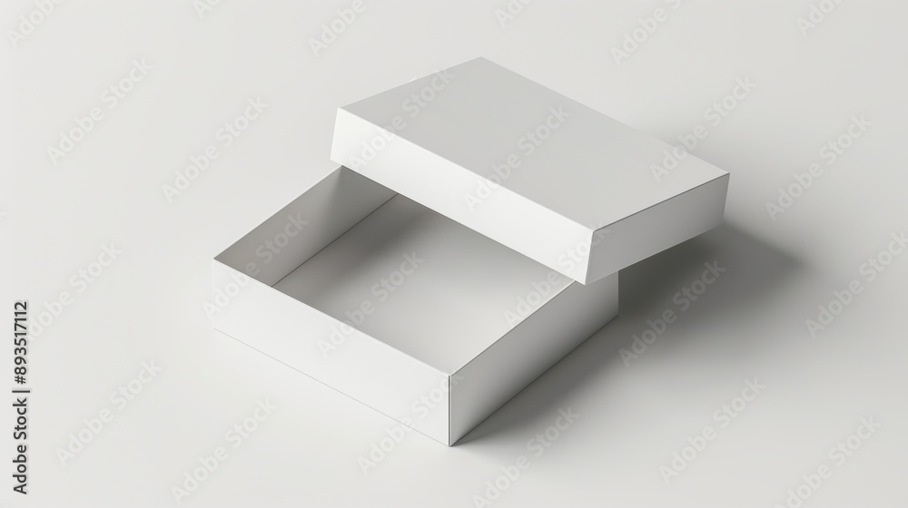 Die Line Business Mockup Box - White Blank Three-Dimensional Card Design Die Line Business Mockup Box - White Blank Three-Dimensional Card Design