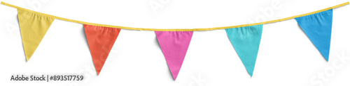 Quadro su tela Colorful Bunting Party Decoration