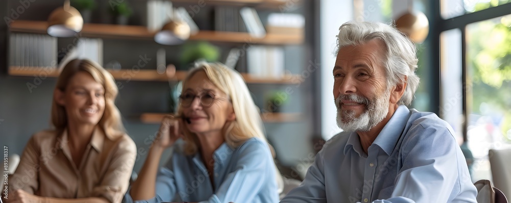 Retirement Planning Discussion with Supportive Financial Advisor and Mature Couple Retirement Planning Discussion with Supportive Financial Advisor and Mature Couple