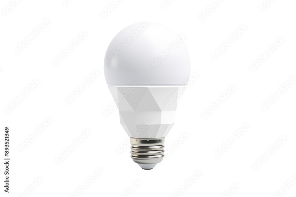 sleek, minimalist smart light bulb with a white, geometric design, isolated on a white background. sleek, minimalist smart light bulb with a white, geometric design, isolated on a white background.