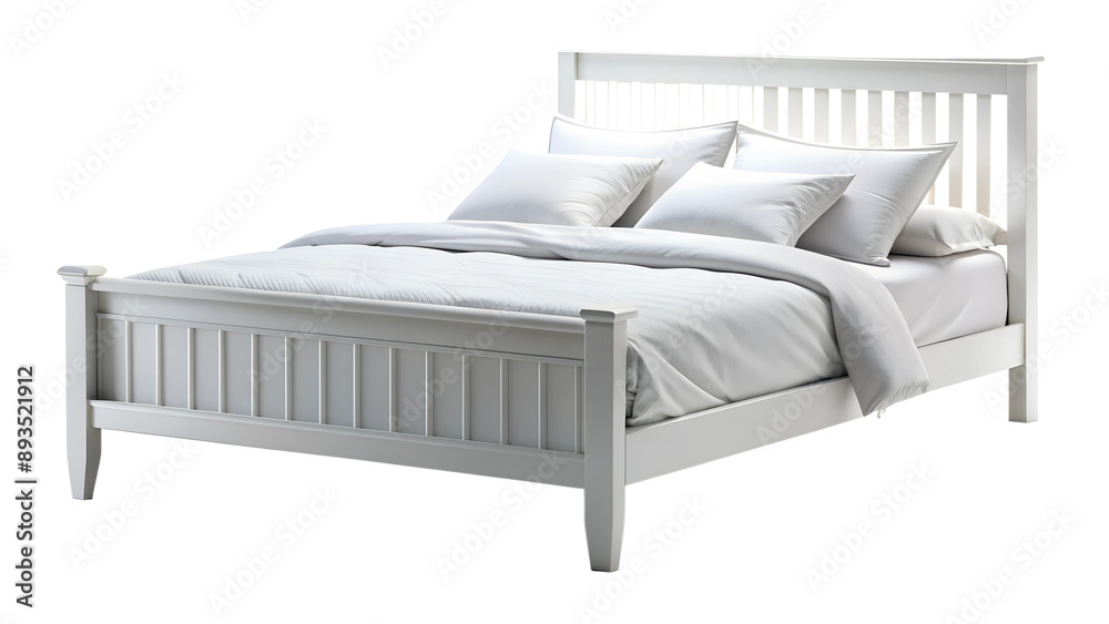 bed isolated on white bed isolated on white