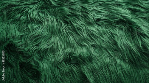 Background and texture of natural green fur animal
