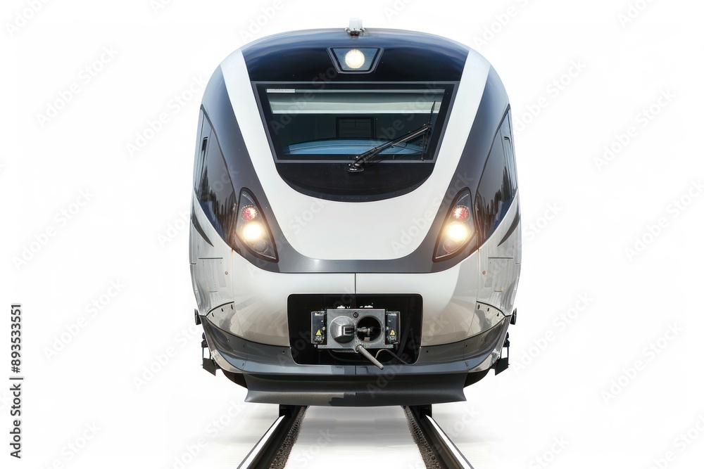 Fototapeta premium High speed train transportation locomotive railway.