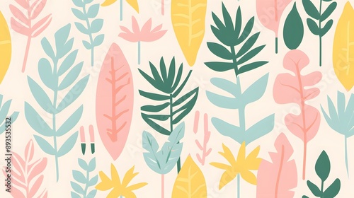 
A collection of image resources featuring simple, minimalistic paintings of various plants. Each image showcases a single plant, emphasizing clean lines and bold, vibrant color for a modern aesthetic
