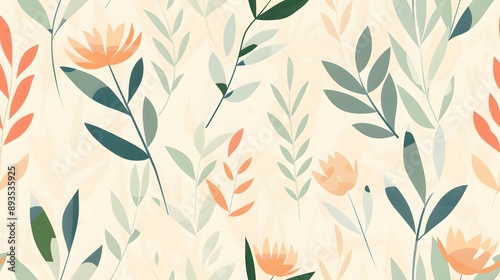  A collection of image resources featuring simple, minimalistic paintings of various plants. Each image showcases a single plant, emphasizing clean lines and bold, vibrant color for a modern aesthetic