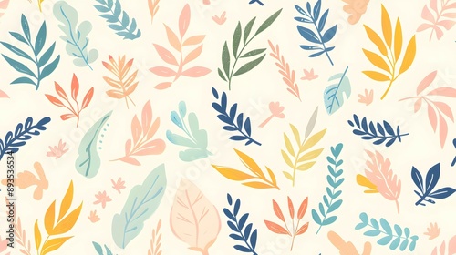 
A collection of image resources featuring simple, minimalistic paintings of various plants. Each image showcases a single plant, emphasizing clean lines and bold, vibrant color for a modern aesthetic
