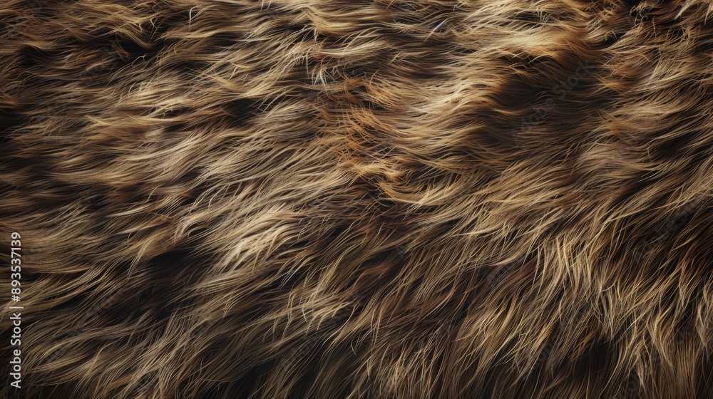 Naklejka premium Background and texture of natural brown fur animal