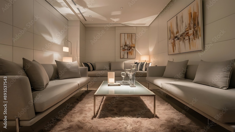 Living-room with the modern furniture Living-room with the modern furniture