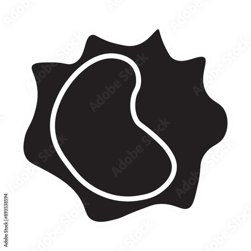 abnormal white blood cell glyph icon
