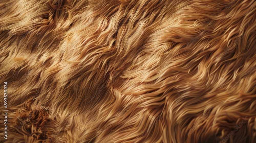 Background and texture of natural brown fur animal