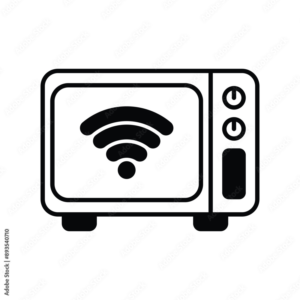 microwave oven glyph icon with white background vector stock illustration microwave oven glyph icon with white background vector stock illustration