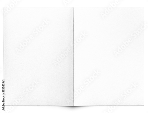 Open White Greeting Card Cover 5x7in