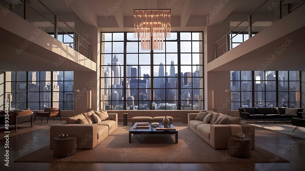Spacious living room with modern decor Spacious living room with modern decor