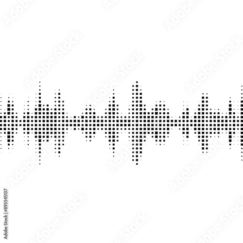 Abstract soundwave design vector illustration