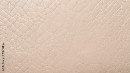 Light beige leather texture background with pattern ivory leather closeup