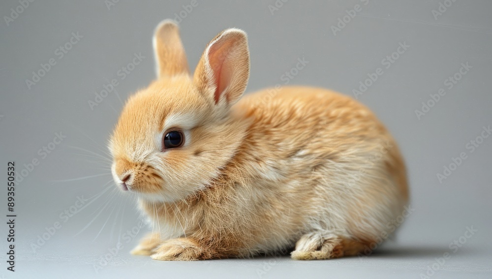Close-Up Portrait of a Cute Orange Bunny Close-Up Portrait of a Cute Orange Bunny