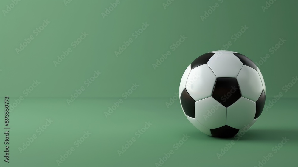 a football on green background a football on green background