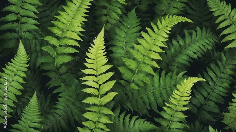 green fern leaves abstract background design green fern leaves abstract background design