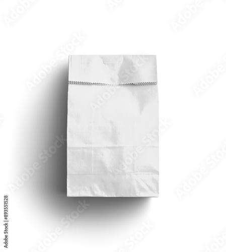 White Paper Bag Closed photo