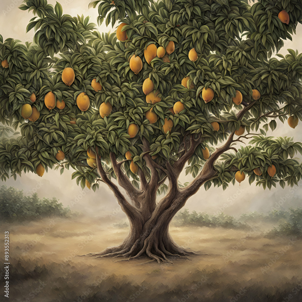 orange tree with fruits