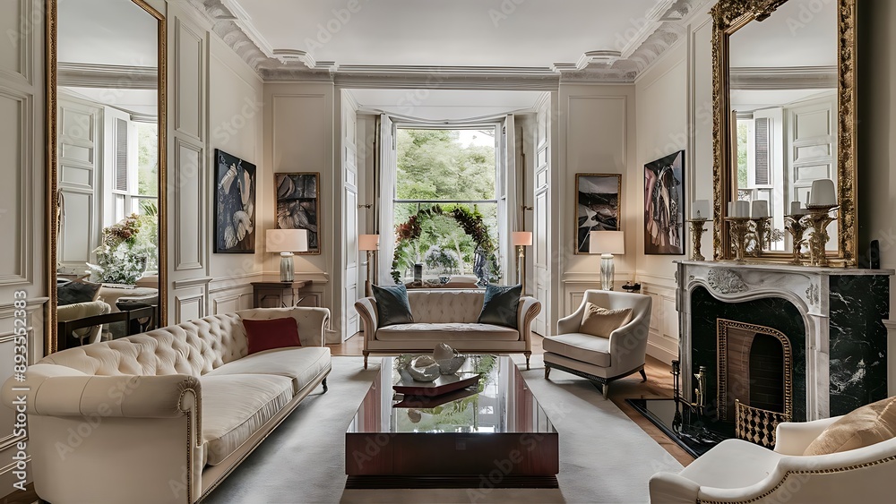 Chic classic elegant luxury living room