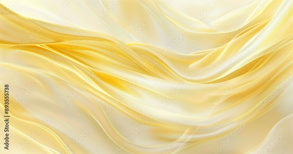 Abstract yellow background with soft waves and light lines for an elegant design Abstract yellow background with soft waves and light lines for an elegant design