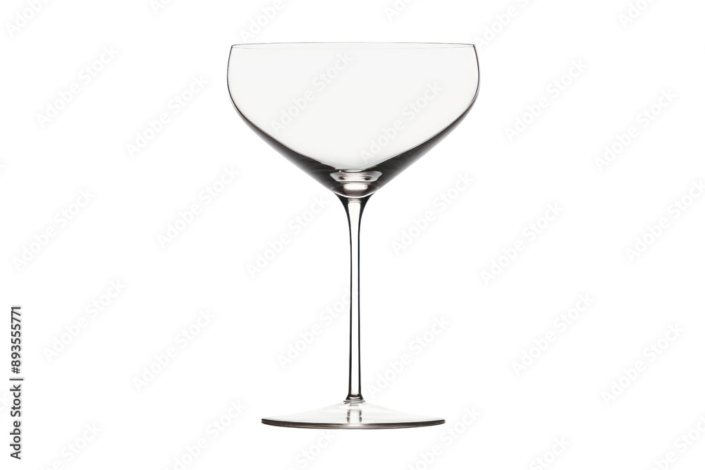 minimalist, elegant glass with a delicate stem and a thin rim, crafted from clear, high-quality glass. Isolated on a white background. minimalist, elegant glass with a delicate stem and a thin rim, crafted from clear, high-quality glass. Isolated on a white background.
