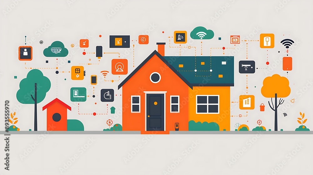 Fototapeta premium Modern Smart Home Technology