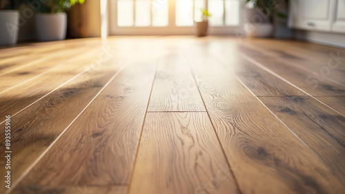 Sunlit Wooden Flooring in a Cozy Room