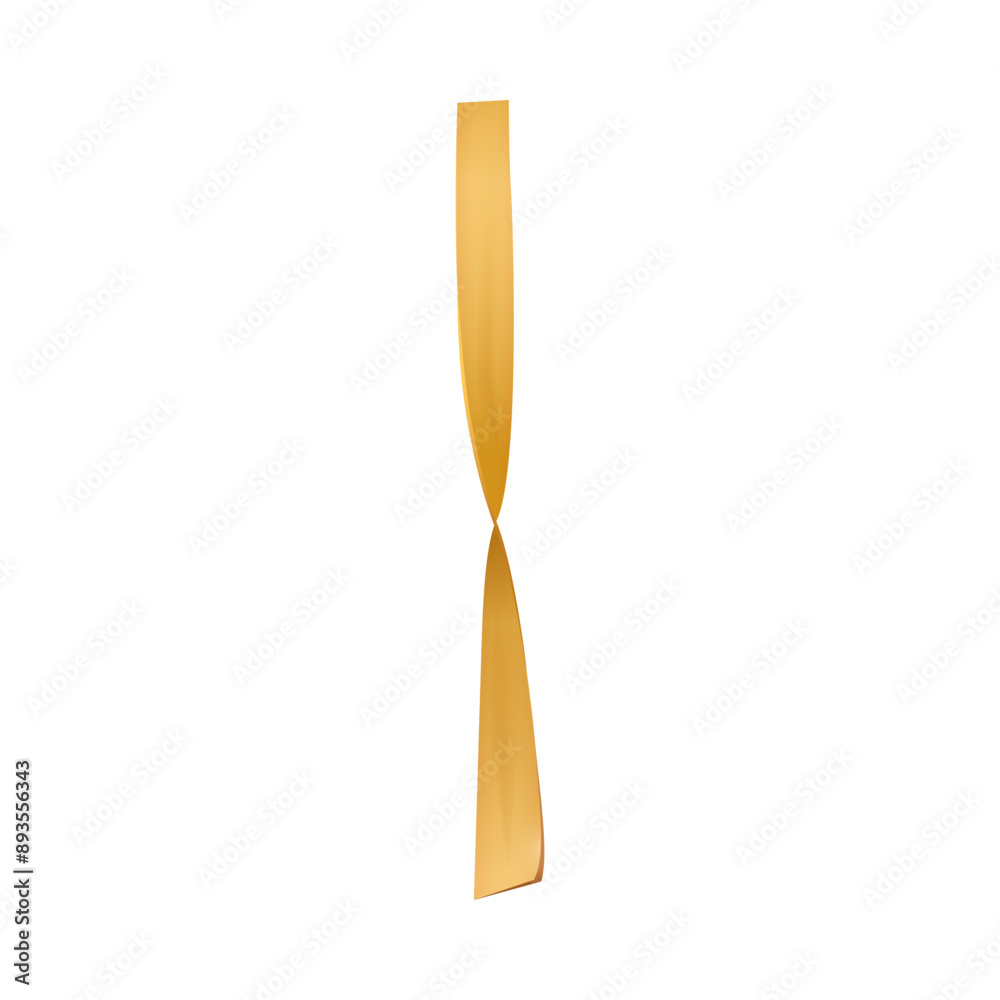Realistic gold ribbon twist vector illustration Realistic gold ribbon twist vector illustration