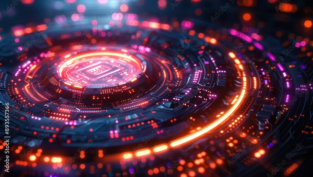 Abstract Glowing Circuitry Abstract Glowing Circuitry