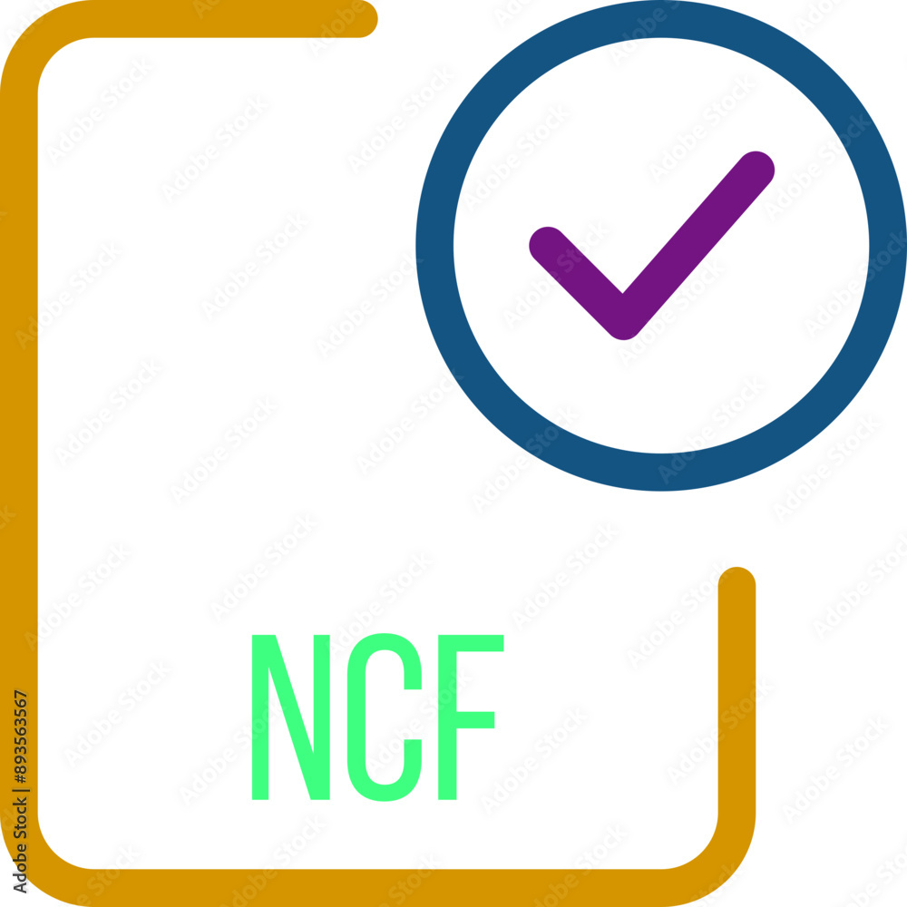 NCF  File icon with checked mark