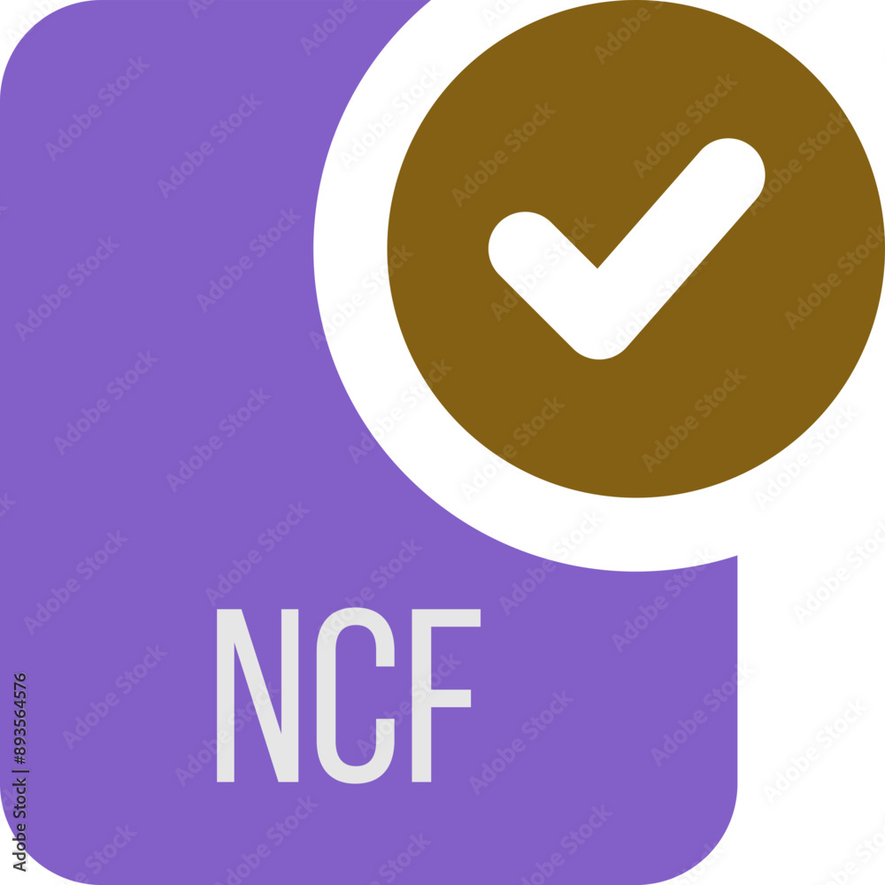 NCF ip file icon with black checked mark NCF ip file icon with black checked mark
