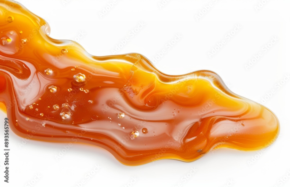 Clipping path for dark stout beer puddle with foam, isolated on white, top view Clipping path for dark stout beer puddle with foam, isolated on white, top view
