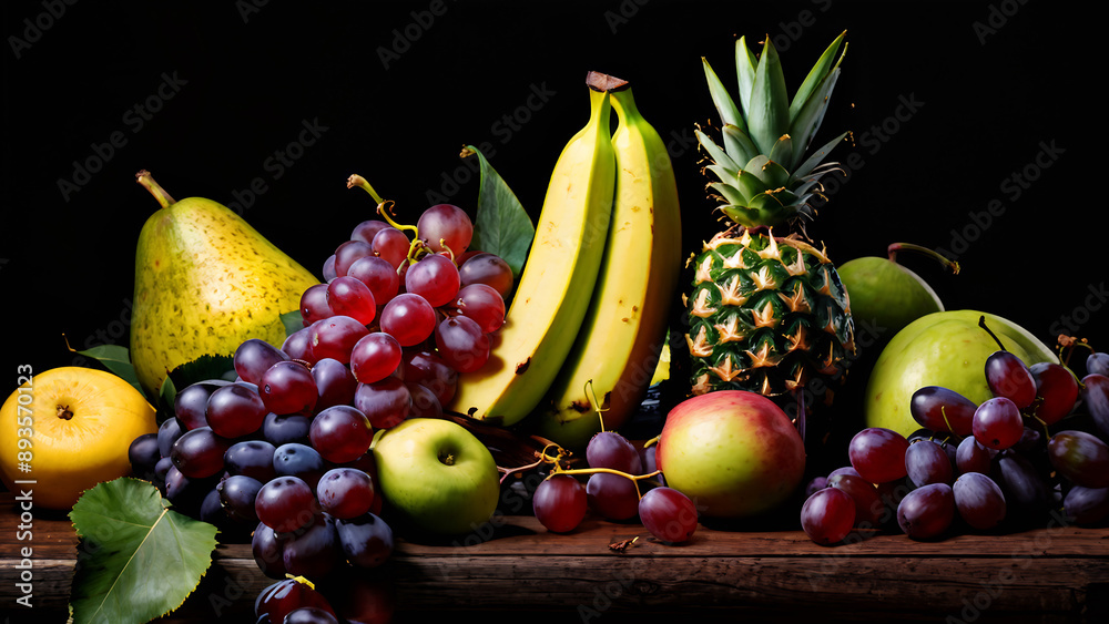 Pile of fresh fruit. Pile of fresh fruit.