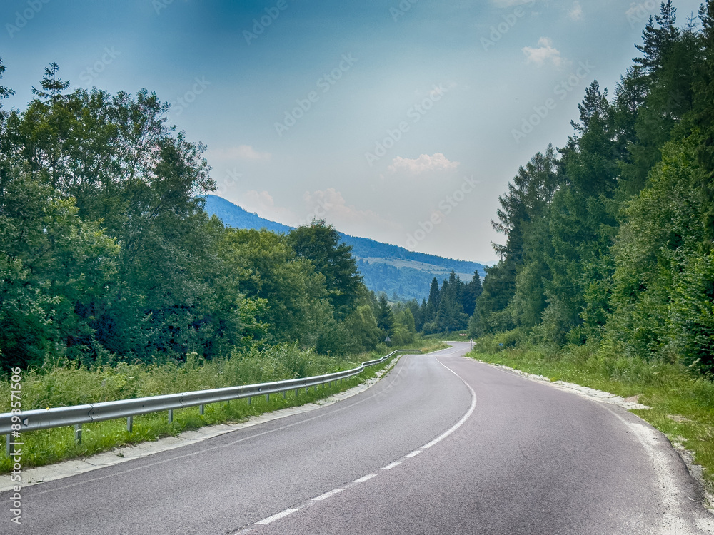 The landscape of Carpathian Mountains in the cloudy weather. Perfect weather condition in the summer season The landscape of Carpathian Mountains in the cloudy weather. Perfect weather condition in the summer season