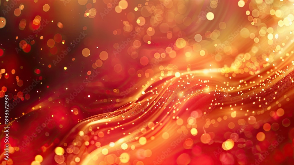 Warm abstract backdrop with red and gold hues flowing textures Warm abstract backdrop with red and gold hues flowing textures