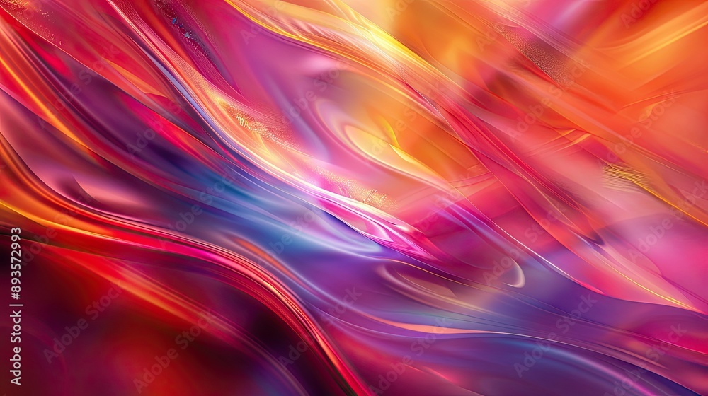Obraz premium Primary colors with blurred lights create a dynamic energetic wallpaper